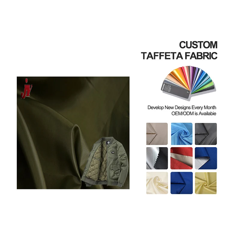 Factory Wholesale 100% Polyester 170T 190T 210T Taffeta Fabric Lining Use