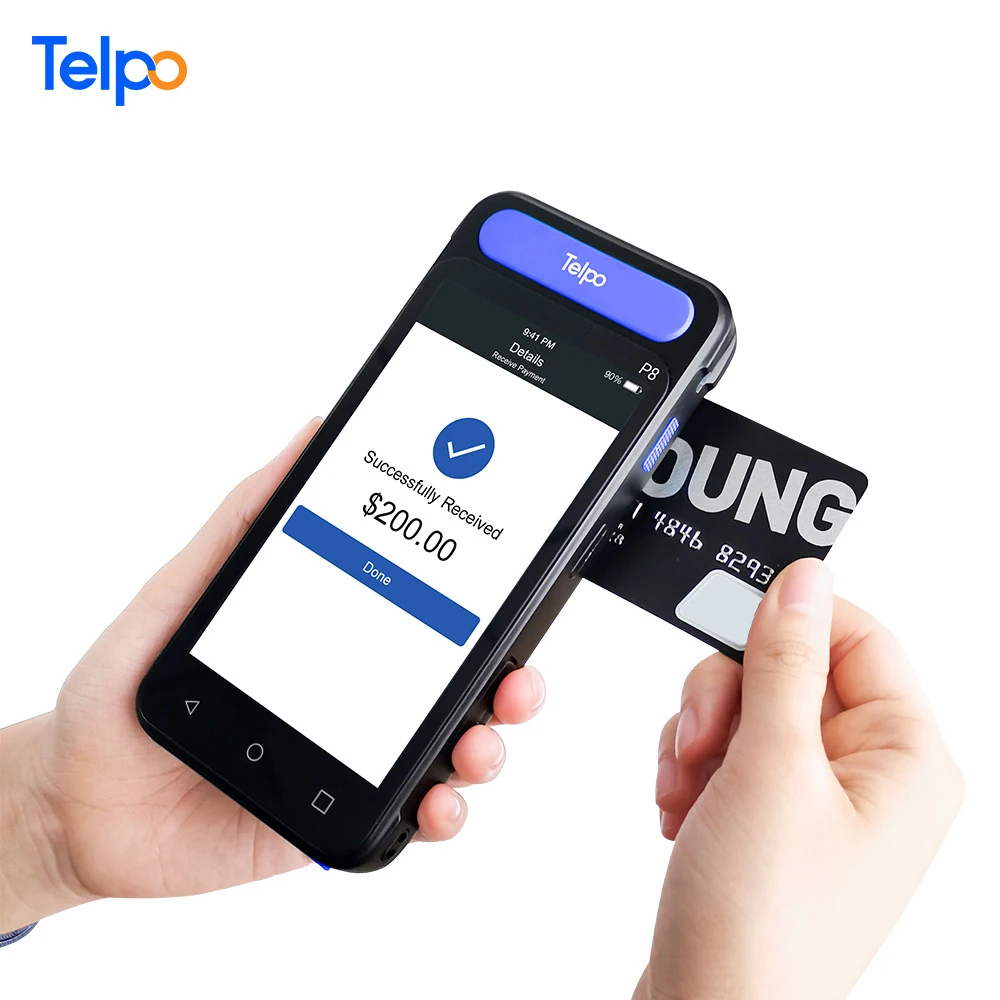 Telpo P8 Handheld NFC msr smart mobile magnetic stripe credit card reader smart POS terminal