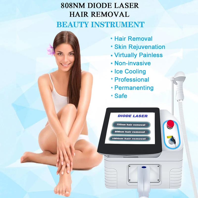 Beauty Products Hair Remover Diodenlaser Device 808 Laser Diode Laser Hair Removal Machine For Face And Body