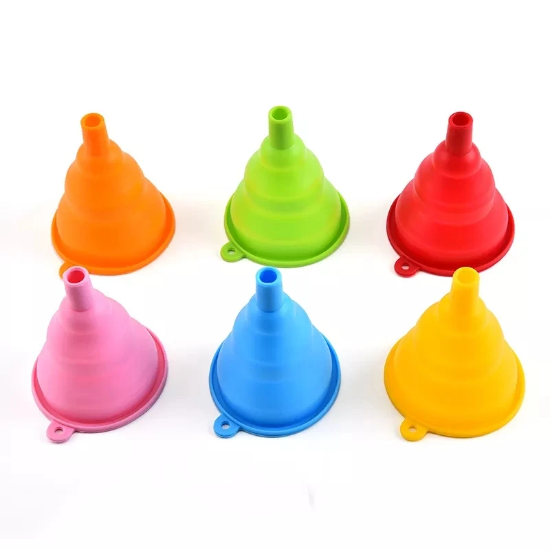 Silicone Folding Funnel Collapsible Silicone Funnel Kitchen