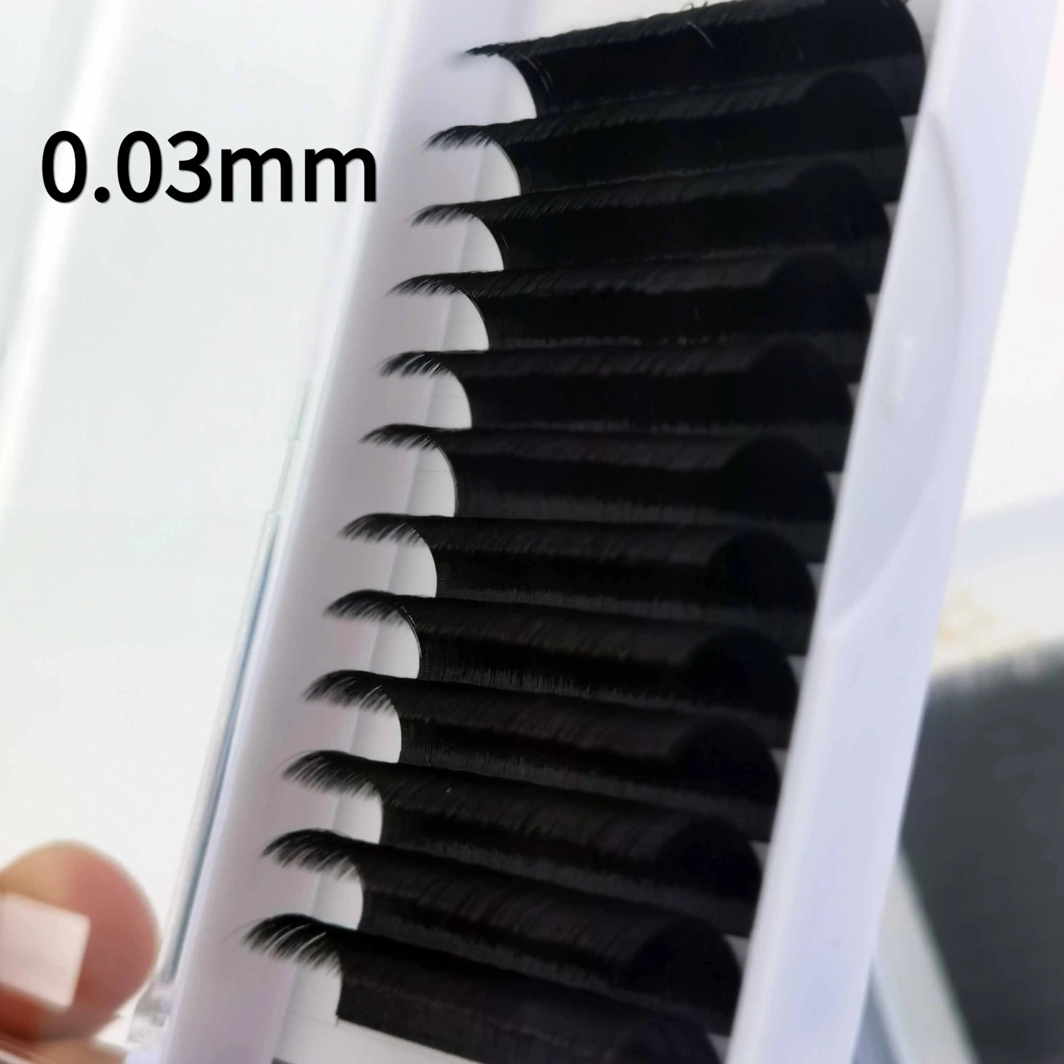 Mink Cashmere 0.02 0.03 0.05 Volume Lash Individual Silk Lash Extension Supplies Mega Matte Black Cashmere Eyelash Extension