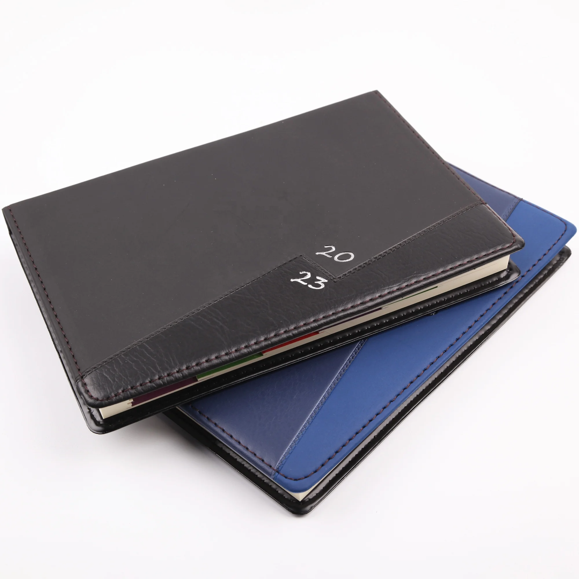 Lightning Stitching Personalized Stationary Customizable Calendar Diary Hot  Silver Planner Pu Leather Journal Notebook 2023