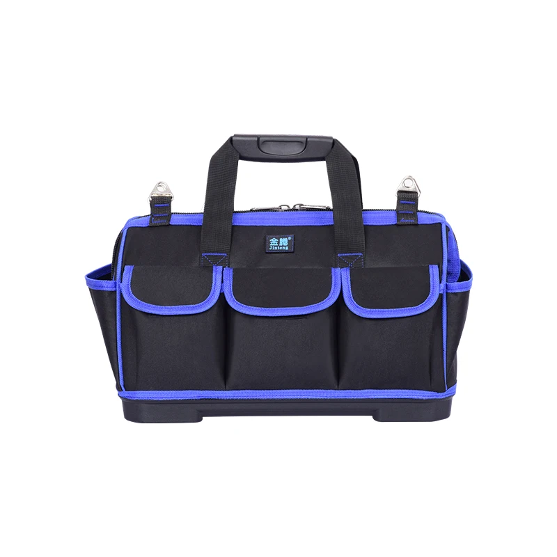 factory direct sale Good Quality Orange Motorcycle Bike Bicycle Kit Repair heavy duty waterproof plastic bottom Tool Bag With Zi