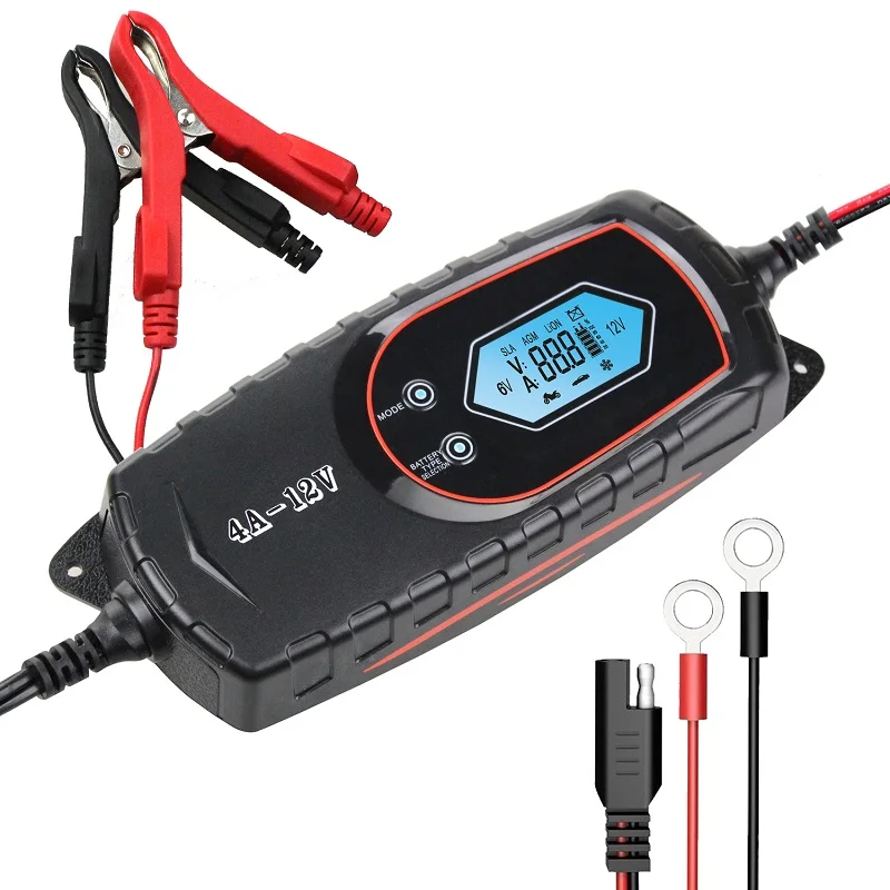 car vehicle  smart battery  charger diesel generator 1A 4A 8AH - 100AH motorcycle battery charger