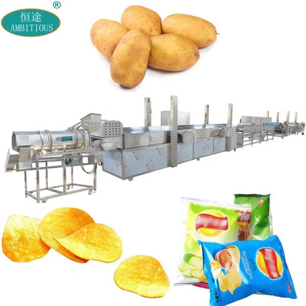 Automatic small potato chip machine Potato Chips Processing  machines Equipment potato chips production line machine