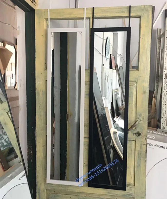 30x120cm 40x150cm wholesale  Home decorative White framed wall mirror hanging bathroom mirror door mirror