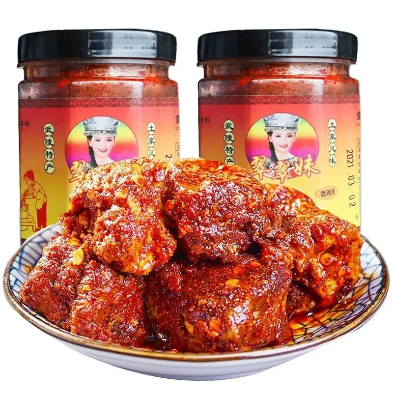 
2021 China Hot Selling Seasoning 210g Spicy Fermented Bean Curd Fermented Bean Curd 