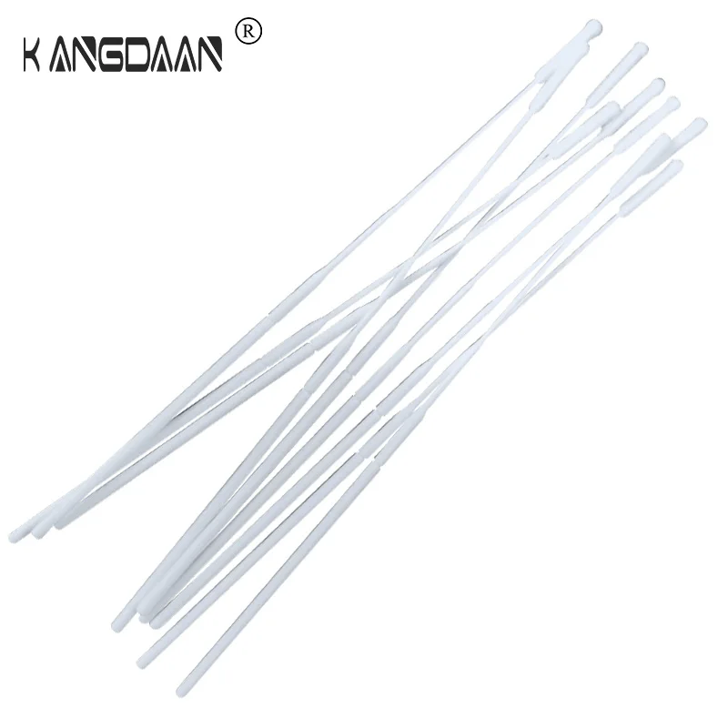 
Long Plastic Stick Nylon Flocked Saliva Dna Sample Collection Sterile Throat Swab 