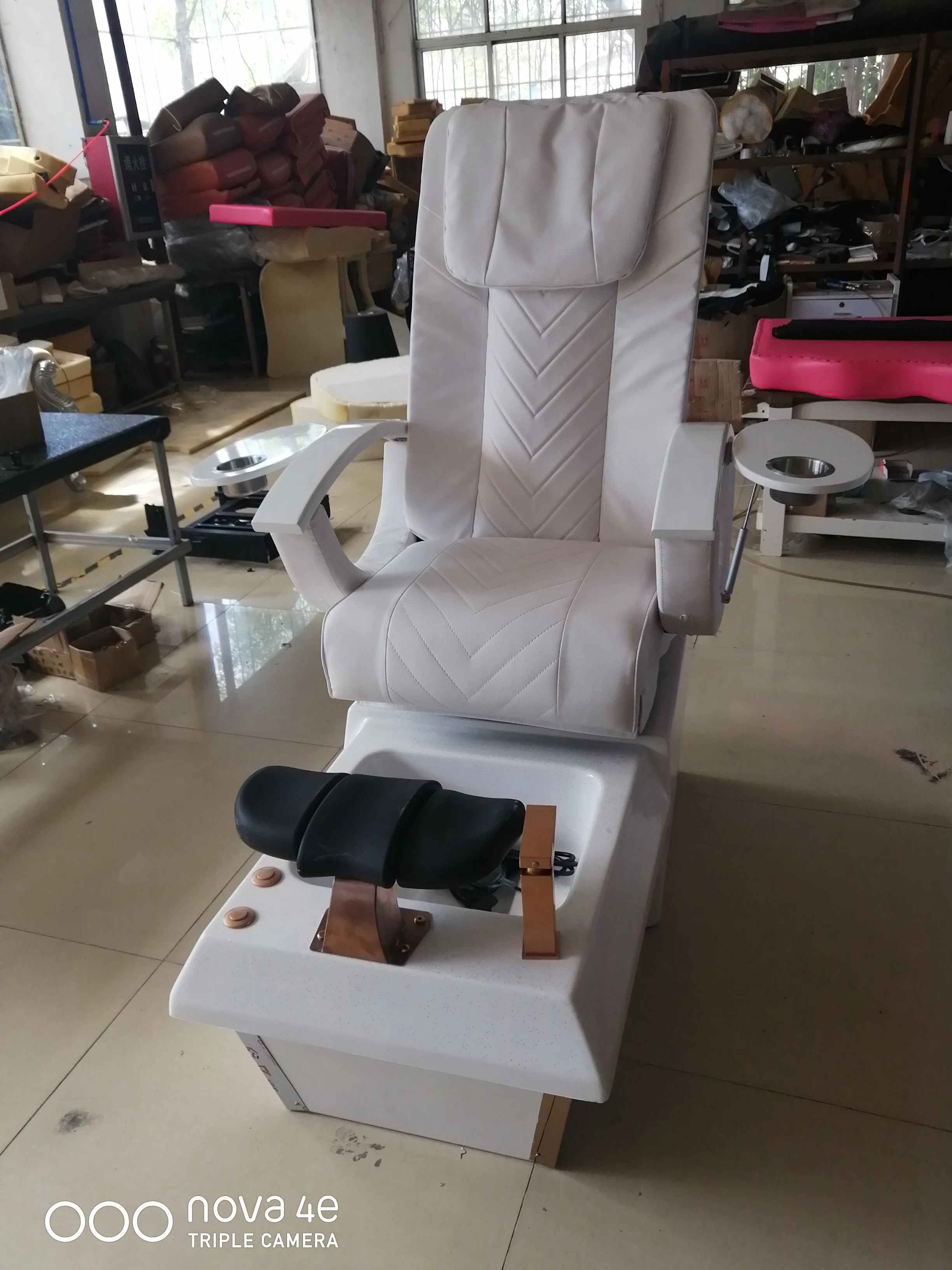 online celebrity Electric salon equipment black recliner economy full body pump manicure pedicure chair foot spa massage