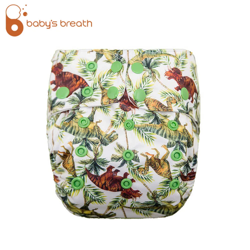 Детские дышащие органические тканевые подгузники моющиеся многоразовые на
