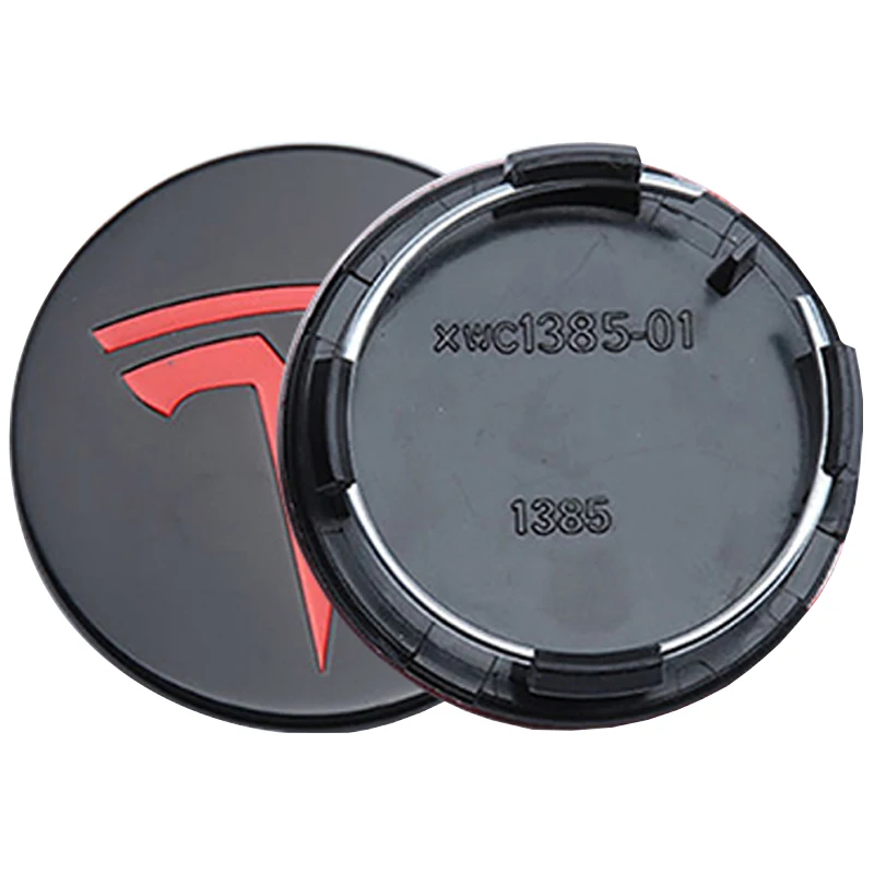 Auto parts hub cap standard 56mm tire center cap rim plastic cap customized Tesla logo wheel cover