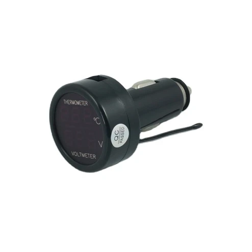 High quality car usb charge auto Thermometer Voltmeter/auto digital voltmeter
