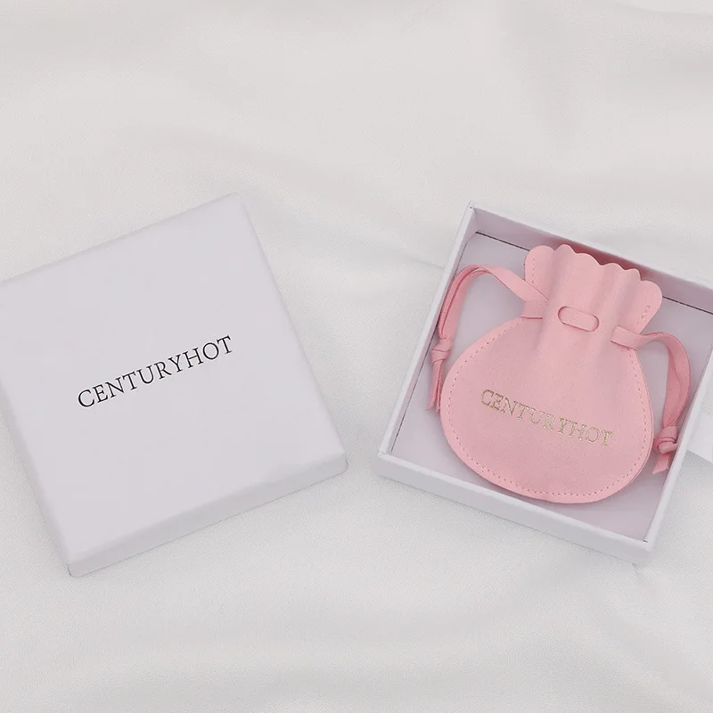 Lateefah OEM Custom Jewelry Packaging Velvet Drawstring Bags With Logo Printing