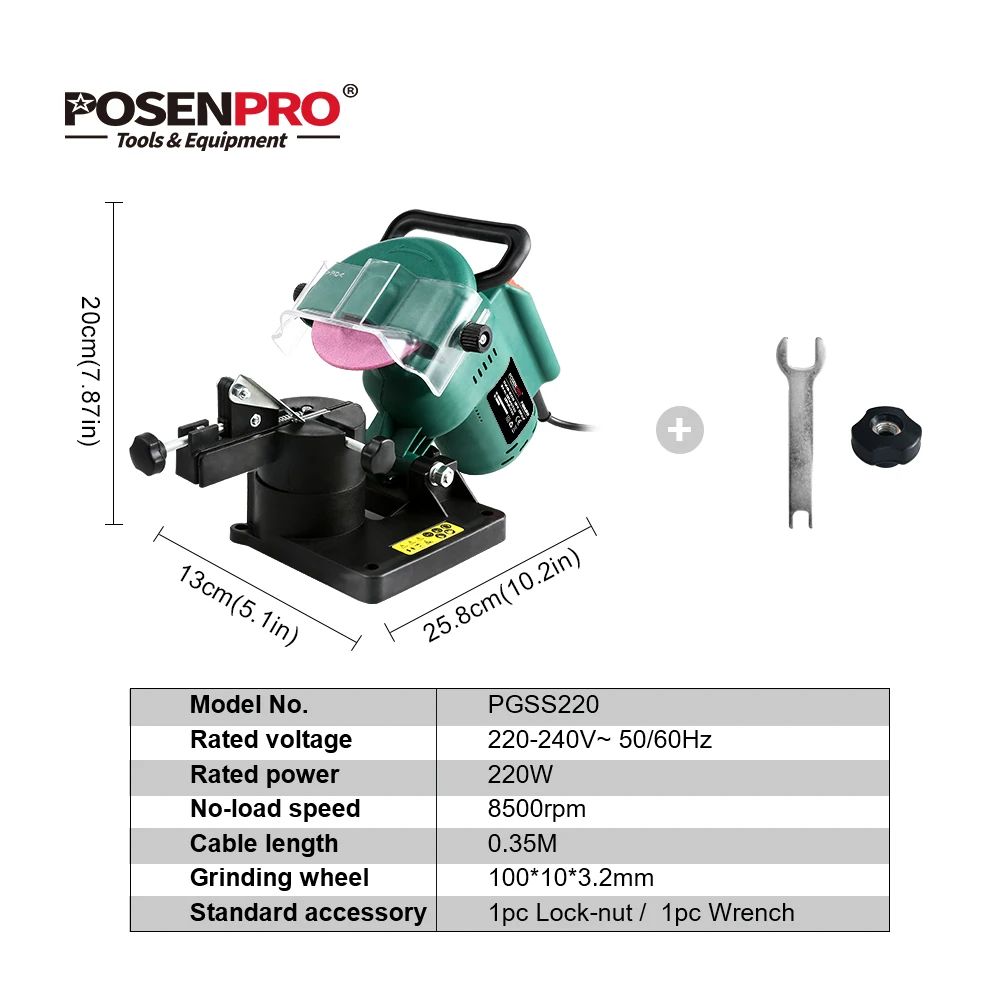 Hot Sale Chain Saw Grinder Chainsaw Sharpener Portable Sharpening Tool Sharpener File Table