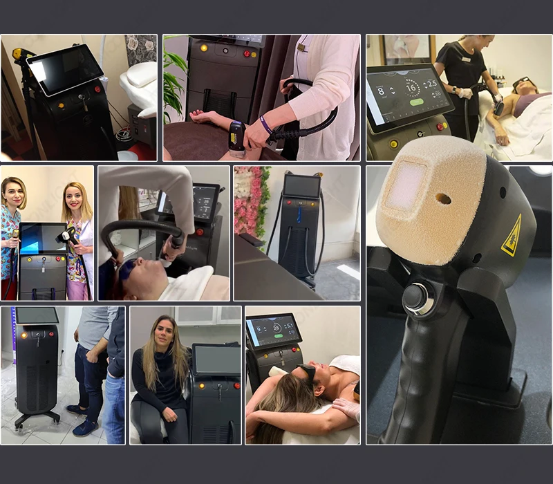 Shape Head Tria Medexa Iconic Arfula Aroma Grand Maquina Depilacion Detatouage Laser 808 Diode Laser Standing Compressor 1-200ms