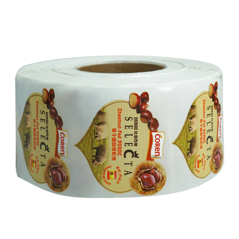 hot sale high quality food sticker label custom labels plastic label