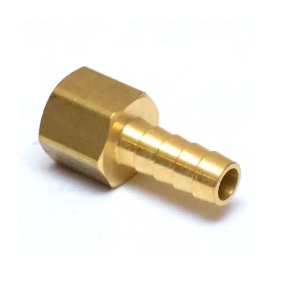China Female NPT Straight Fitting Water Oil Gas Air Fuel Brass Fittings Rigid Female Adapter
