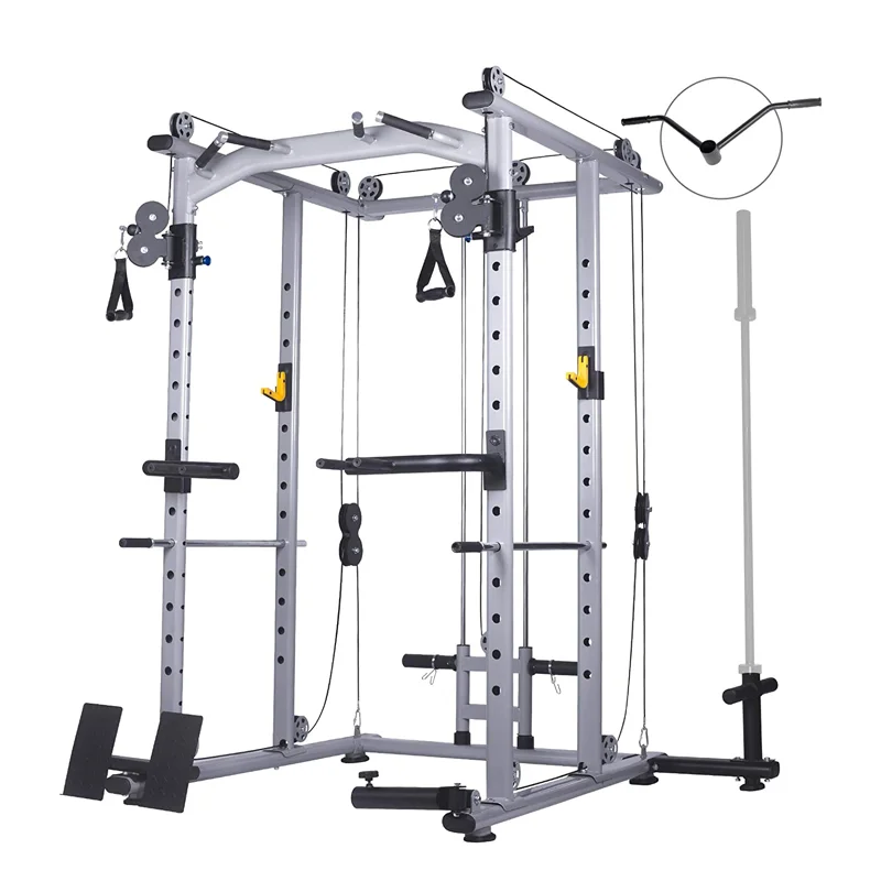 Commercial quality Weightlifting Multi function Power Cage with cable crossover machine