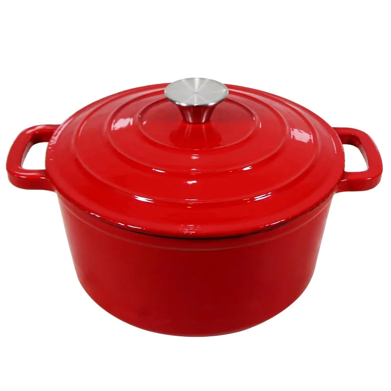Kitchenware Sets Non Stick Enameled Cast Iron saucepan with Lid  Pot Round Shape braise pan Pot  cast iron for 5QT of cookware