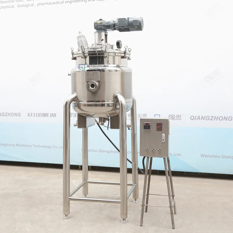 
50l 100l 150l 500l vertical atmospheric food storage vessel ss316 stainless steel reaction vessel 