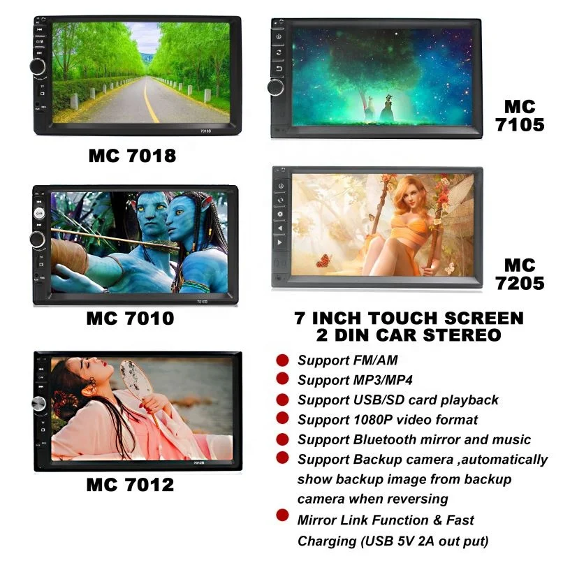 MIDCOURSE double 2 Din Mp5 Dvd Stereo Estereos радио для