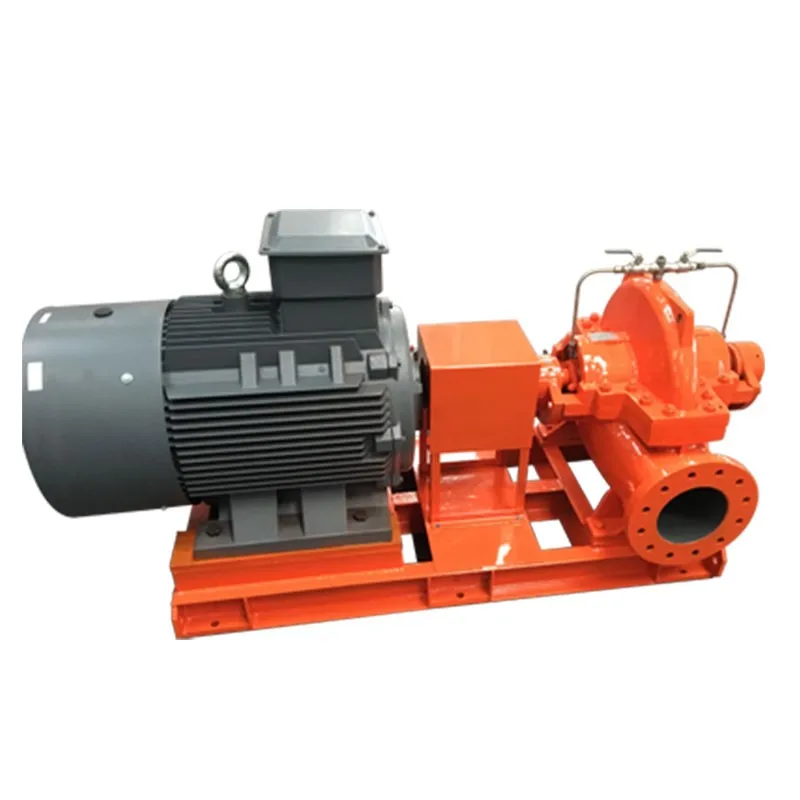 Large double suction cast iron fire pump