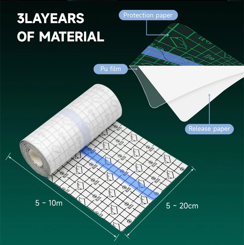 Tattoo After Care Self Elastic Skin Wrap Protective Adhesive Waterproof Transparent Tattoo Aftercare Bandage Film