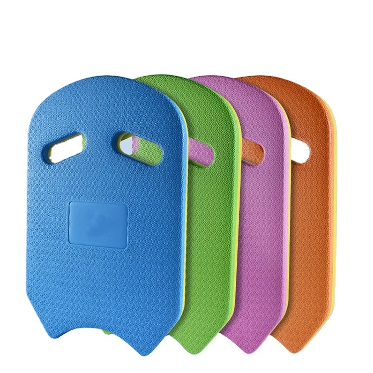 Kids custom logo colorful small foam rubber training learning  aids eva floating swimming kickboard