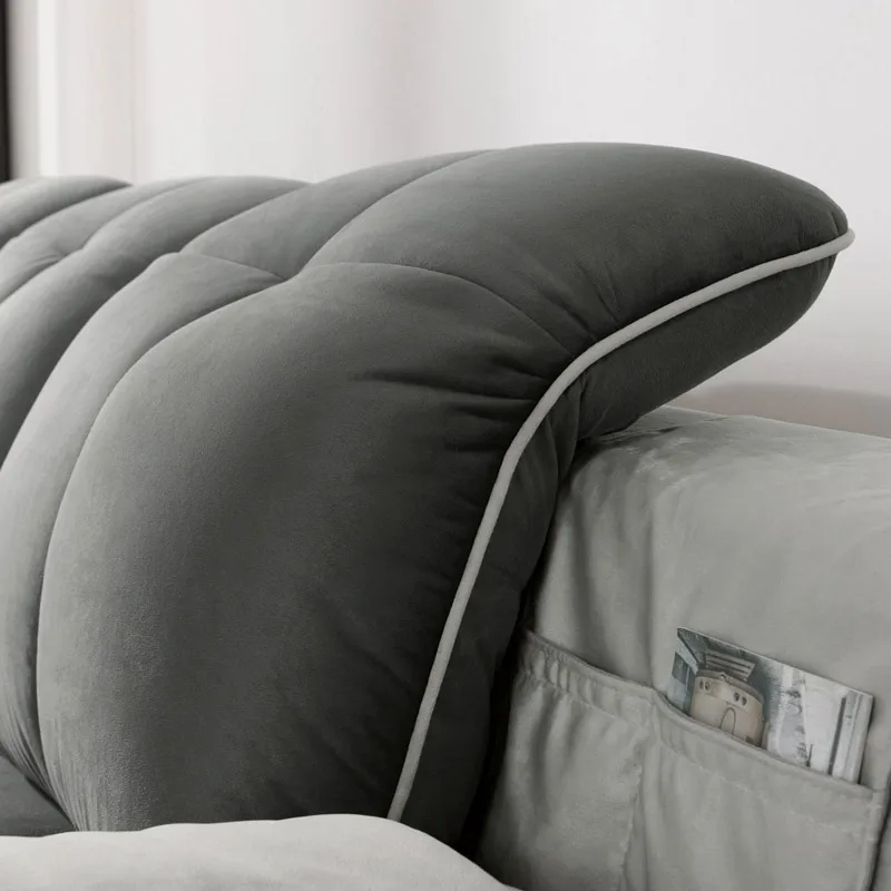 L Shape Sofa Set Price Modular Modern Deep Seat Adjustable Headrest Sofa Sofa