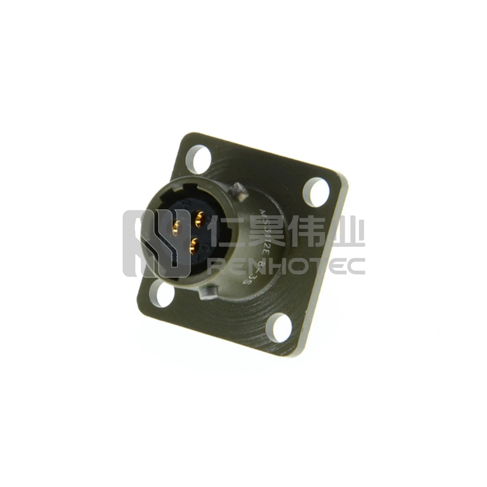 MS3112E8-3S Solder PT02 Series 3P Panel Mount Socket