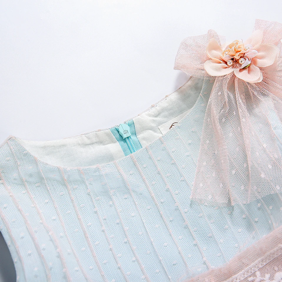 Pettigirl Boutique Girls Lace Dresses for Children Party Birthdays 2-12 Years 1BAG=1PCS