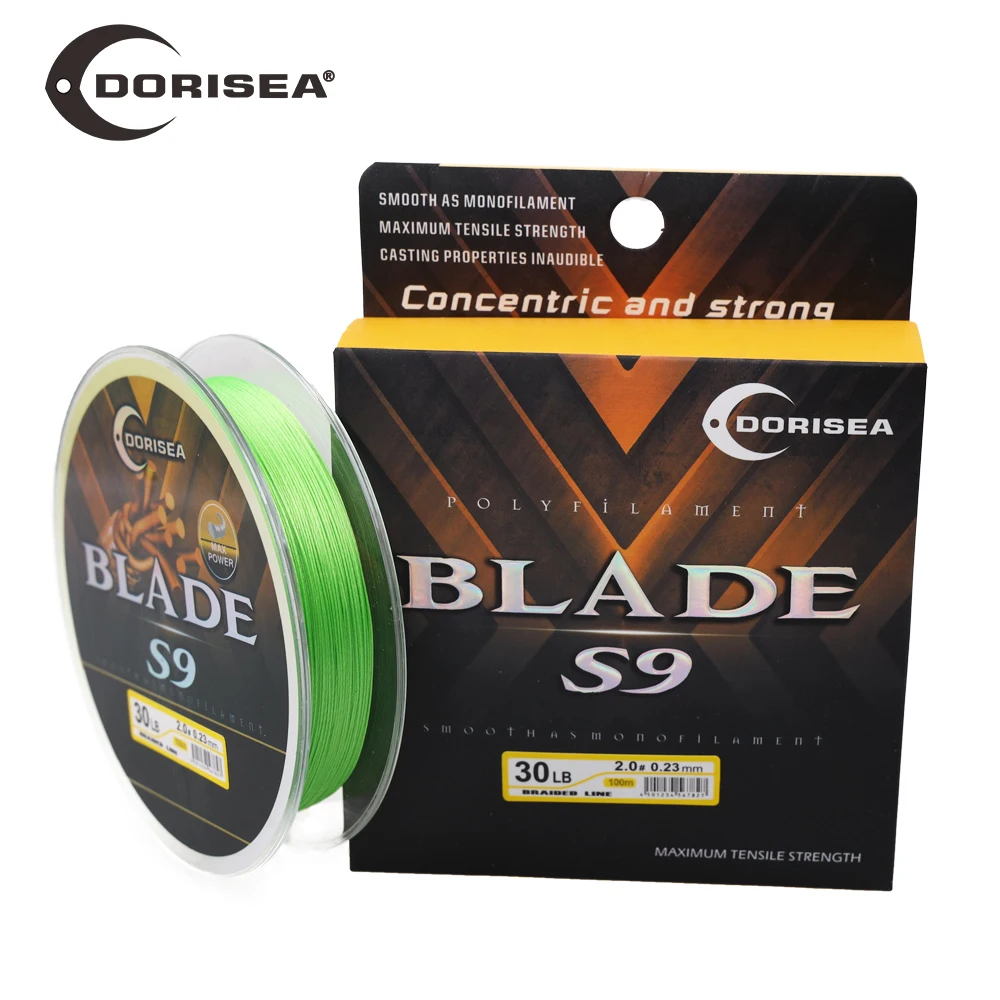 DORISEA S9 BLADE  9 Strands 100M-2000M 14-100LBS 100% PE Braided Multifilament Fishing Line