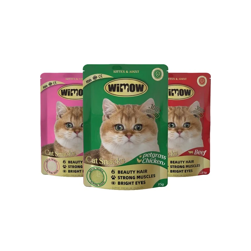 WIMOW OEM ODE Premium Wet Cat Food Pouches with Goat Milk and Chicken for Kittens