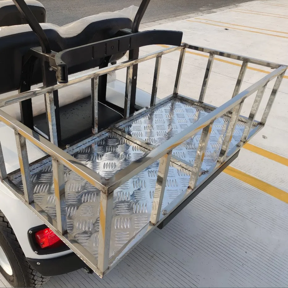 China manufacturer 4 seats electric golf buggy with rear box