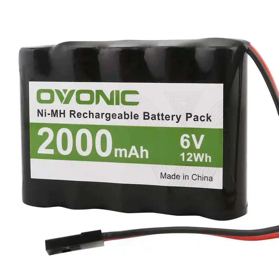 Rechargeable NIMH 6V 2ah  Battery Pack 2000mah made in China