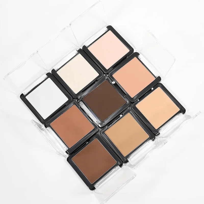 OCHAIN Best Makeup 12 color Face Private Label OEM Pressed Powder Foundation And Powder For All Skin