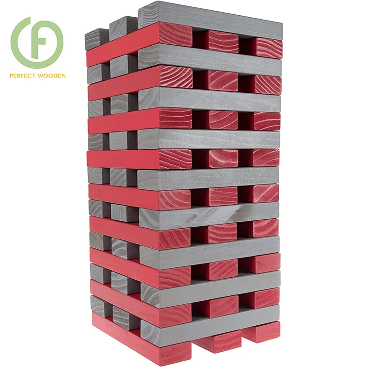 PERFECT's Tumbing Tower Giant Natural Wood Block Balance Stacking Game (1600063467717)