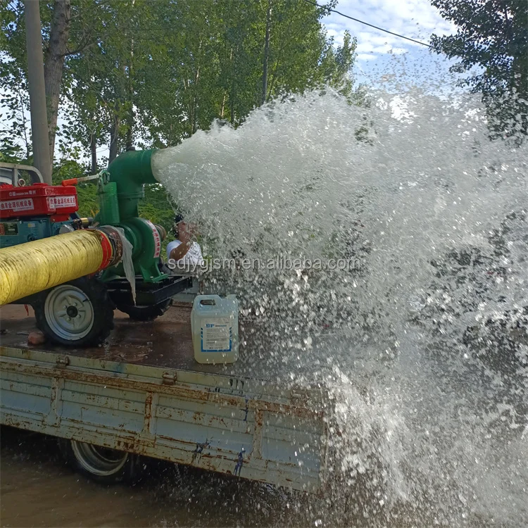 Tire type pumping and drainage pump driven by diesel engine for farm irrigation 6/8-inch pump