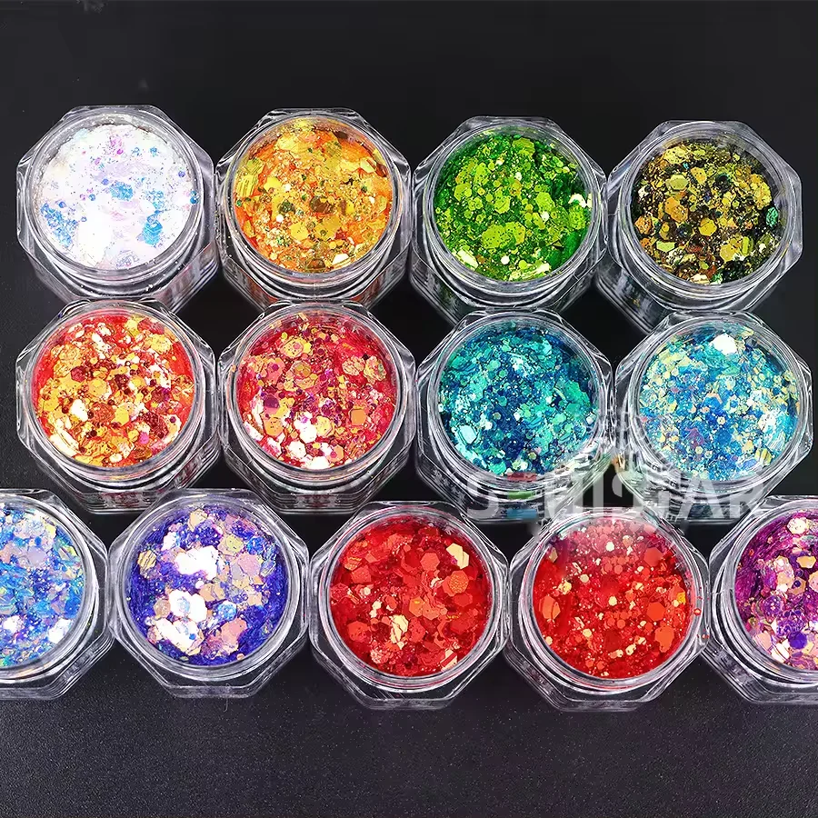 Iridescent Biodegradable Glitter Eco-Friendly Iridescent Cosmetic Grade Plant Based Bio Glitter Biodegradable Glitter