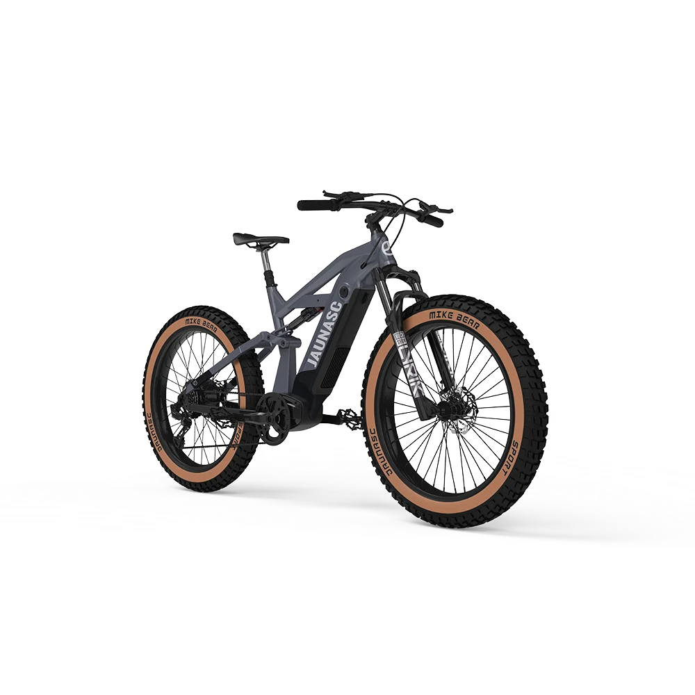 KUAKE high end electric mountain bike full suspension ebike ANANDA Mid motor mountain E bicycle fat tire ebike MTB for adults