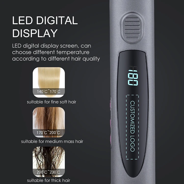 LCD Display Hair Straightener Curler in one Top Seller Hair Flat iron 1 inch Traveling Hair Straightening Iron