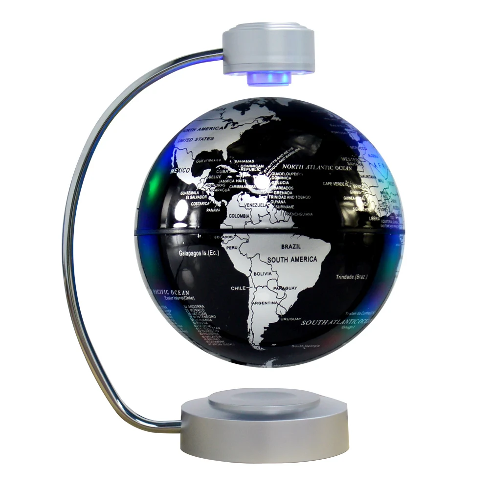 2024 Gadget New Arrival Bend metal tube magnetic Levitating globe Floating Globe for Luxury Office Desk decor and gifts