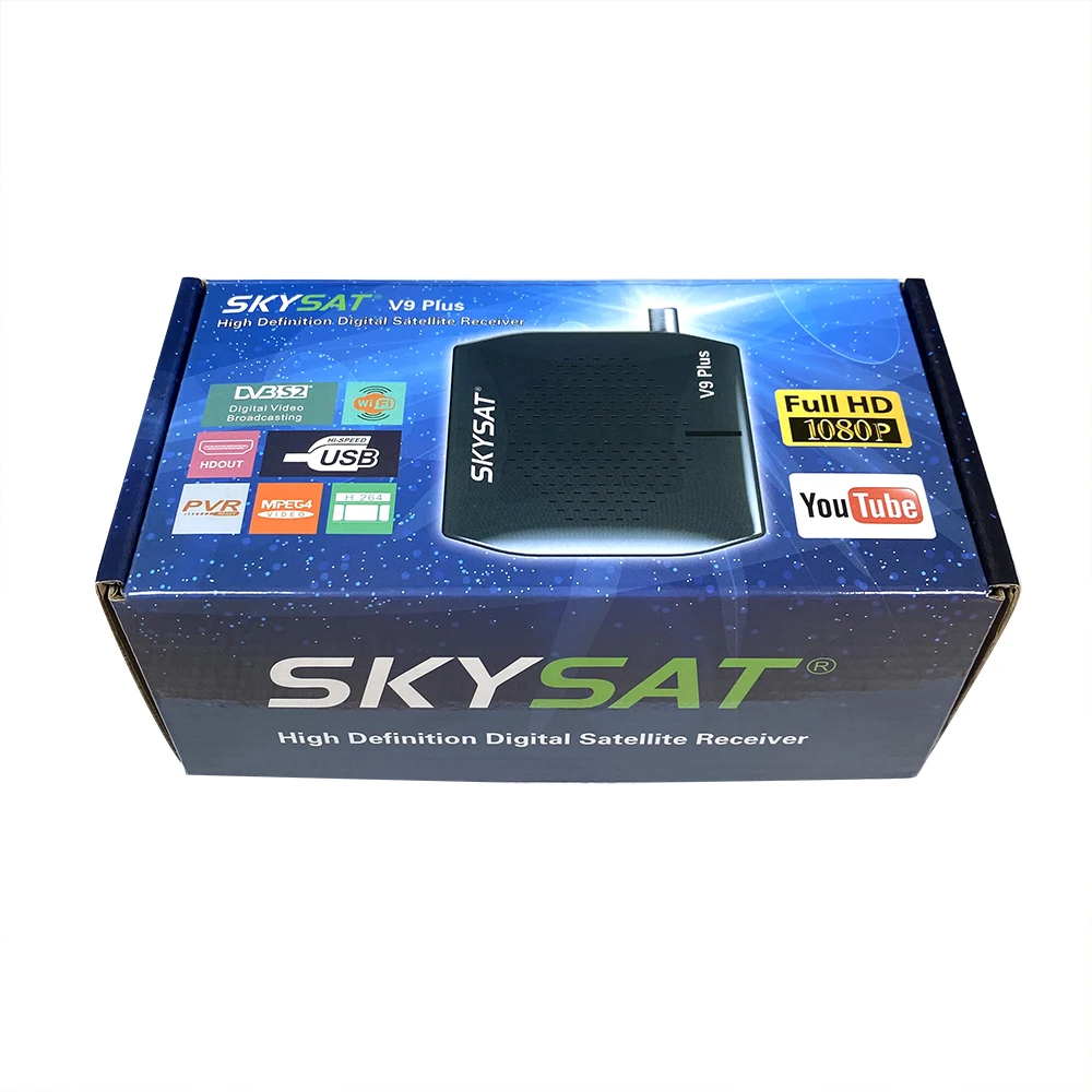  Бестселлер SKYSAT V9 PLUS Супер Мини HD спутниковый ТВ-приемник с поддержкой USB WIFI CS cccam newcamd Powervu biss