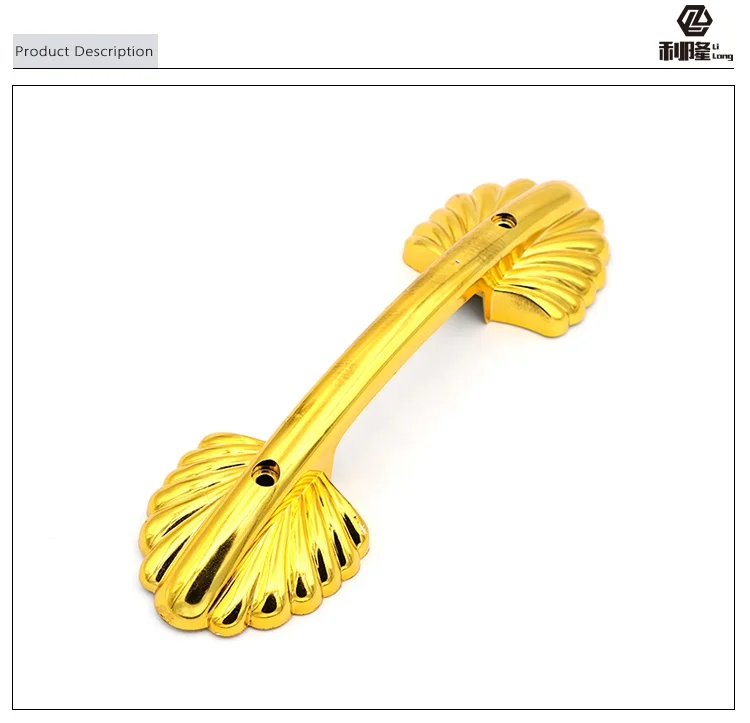 Gold funeral supply equipment decoration accessories coffin plastic handle