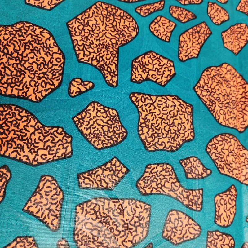 Factory Wholesale High Quality Polyester Custom Silk Satin African Printed Fabric