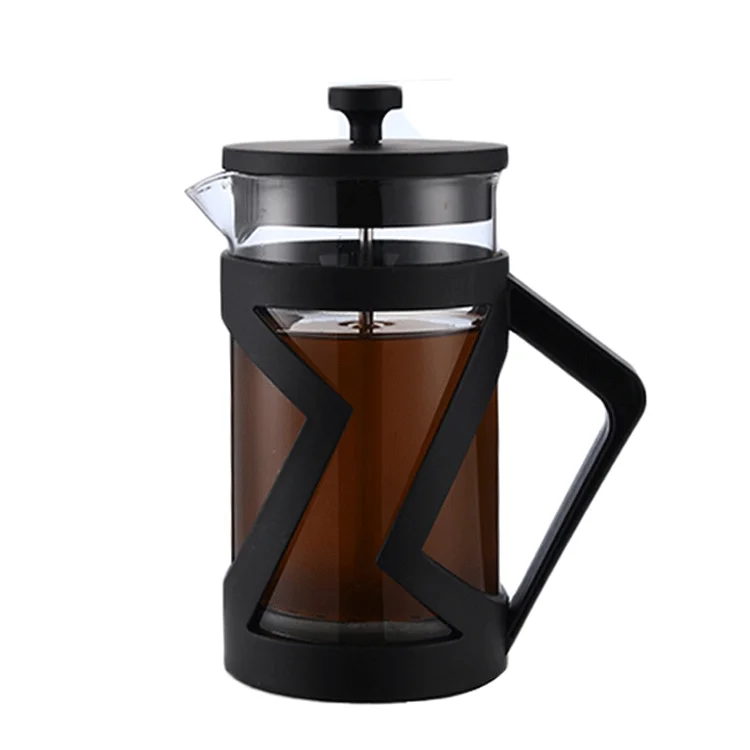 Высококачественная Портативная Черная 1 л портативная дорожная мини-кофеварка с французским прессом