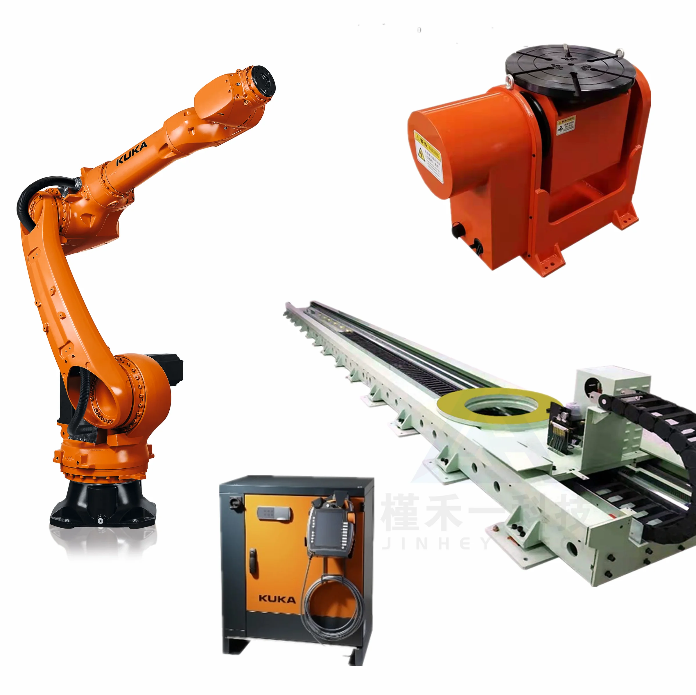 KUKA Palletizing packaging industrial welding Robot positioner Arm KR IONTEC KR 70 R2100  With linear track Guide Rail