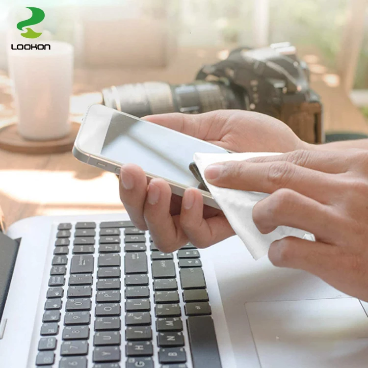 Lookon Factory One-off Oem Disposable Anti Fog Optical Glasses Cleaning Lens Wet Wiping Paper Tissue