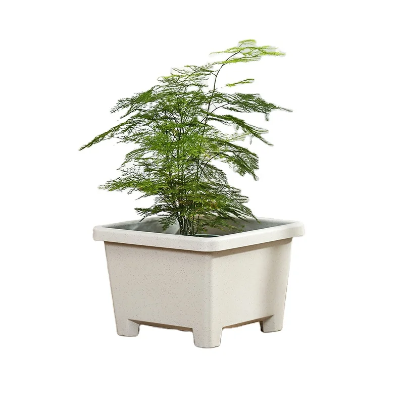 plastic flower pot square garden outdoor indoor planting stand Flower pot