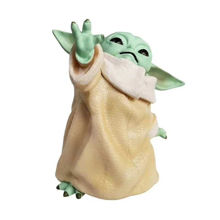 
Factory Direct Sales Anime Character Model Action Figure Toy Baby Yoda Resin Flat Back 